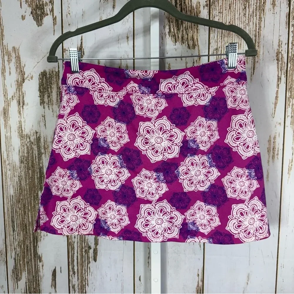 Tranquility by Colorado Clothing Floral Mini Skirt in Pink and Purple Size Small - Picture 4 of 5